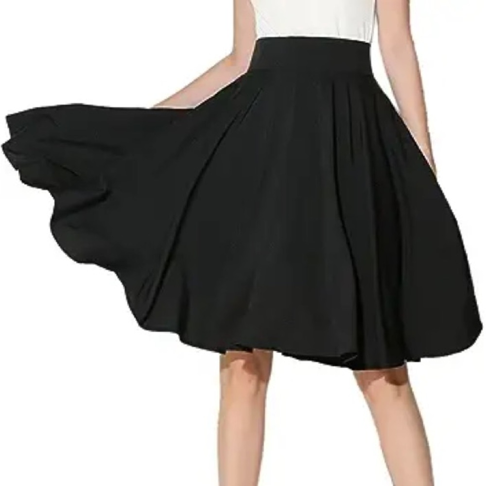 Versatile Black, lined high-waisted small Choies skirt